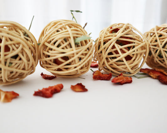 Hay Balls stuff with fruit