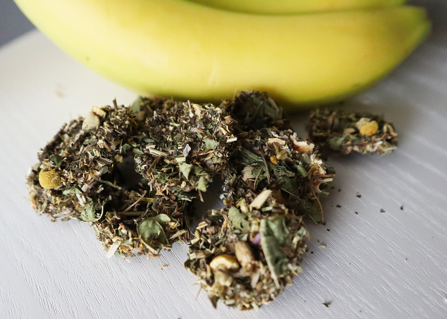 Dried Banana Chips Topped With Green Crunch